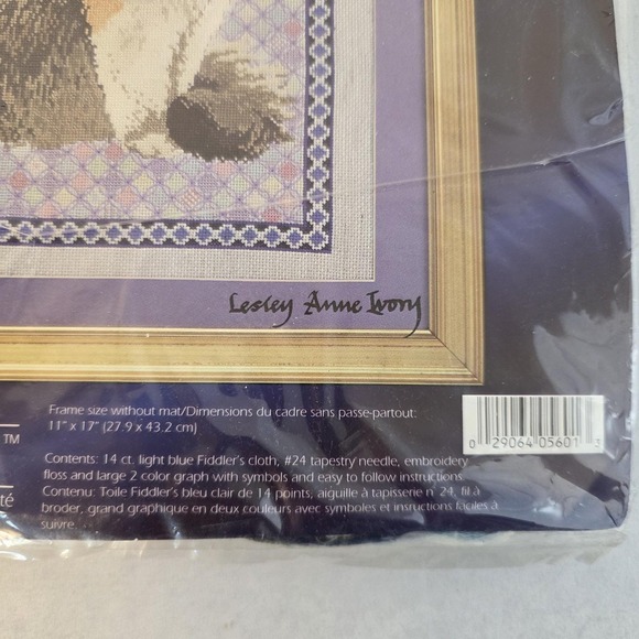 Designs For The Needle Ivory Cat Lesley Anne Cross Stitch Agneatha Cathedral Kit - Picture 5 of 7